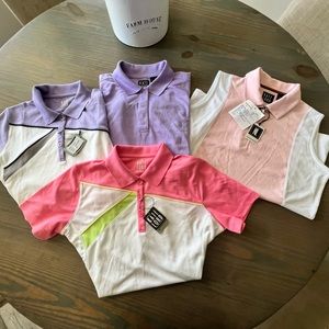 Set of 4 Kate Lord Golf Polos